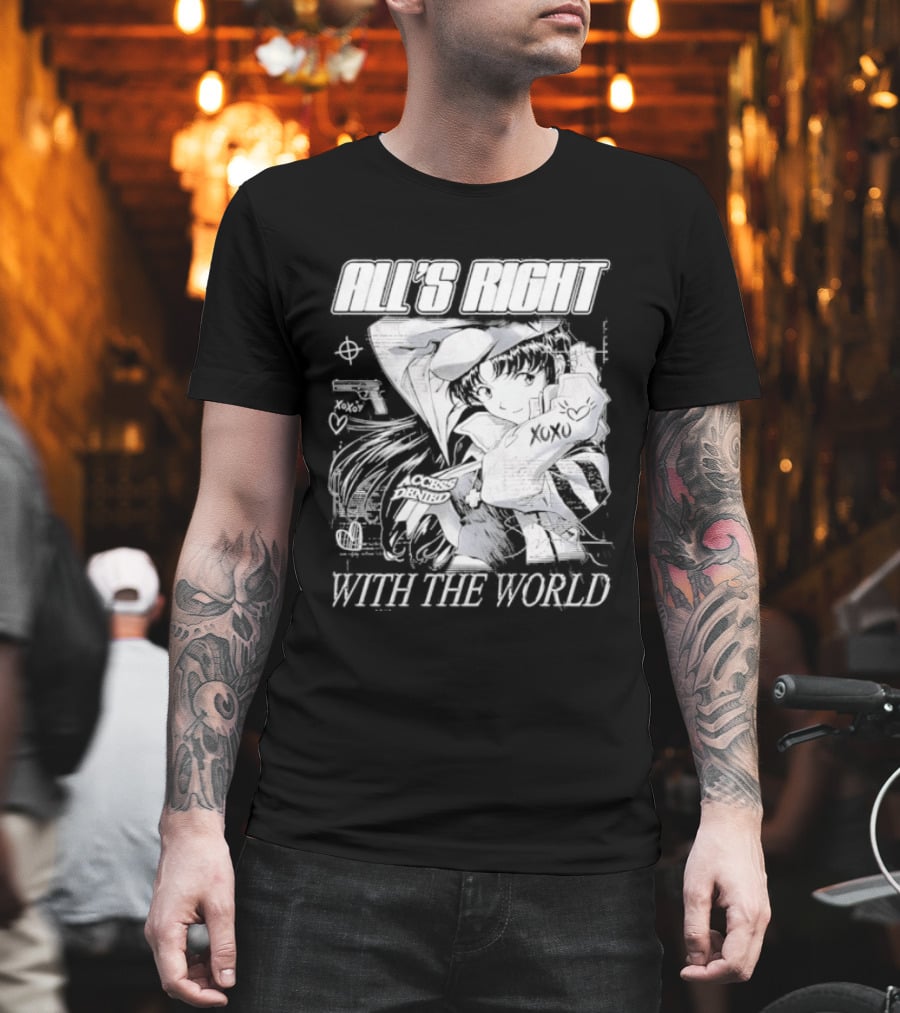 All's Right With The World Misato Katsuragi 90s Anime T-Shirt