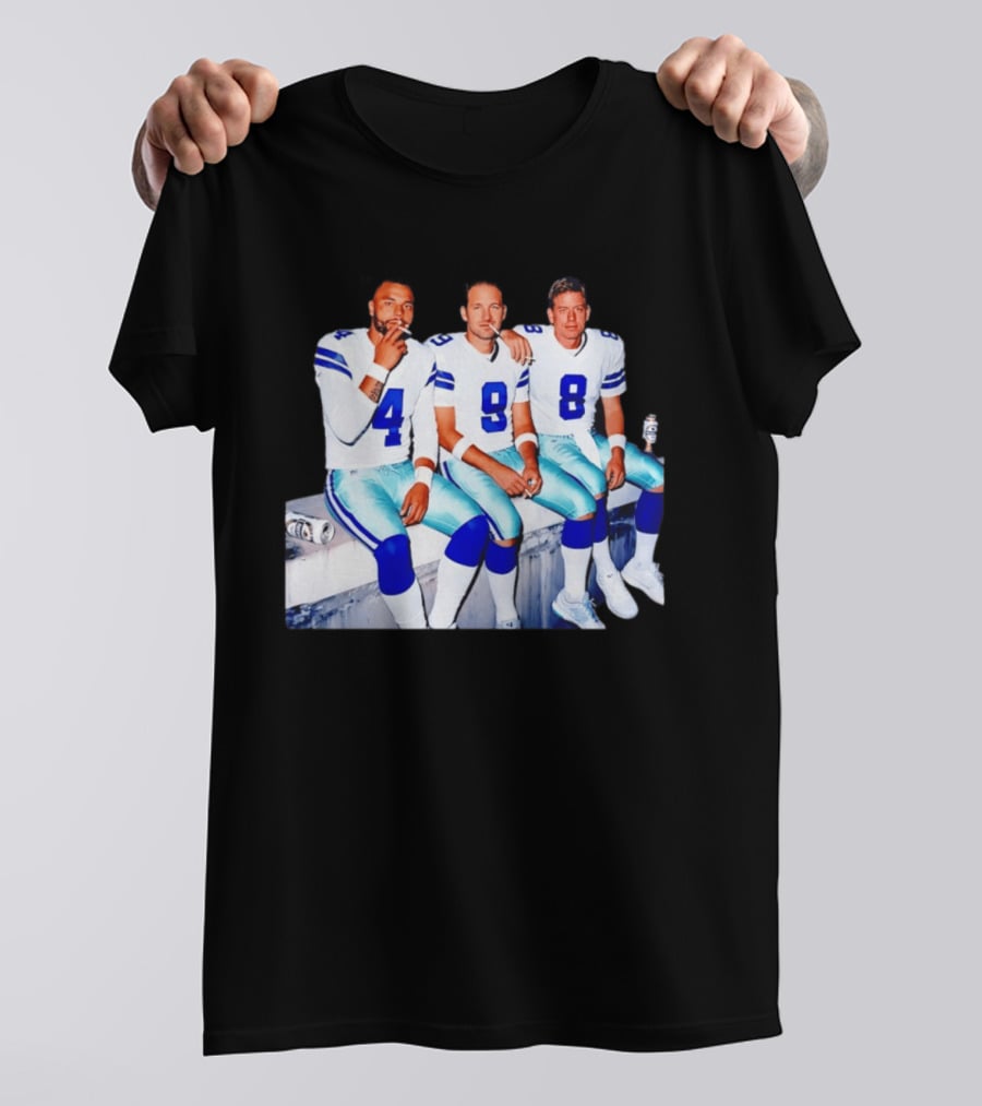 Klayton Adams Christian Parker Brandon Aubrey Dallas Cowboys Smoking Jerseys T-Shirt
