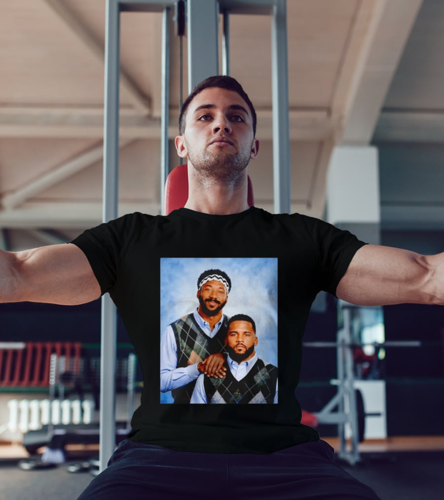 Myles Garrett Aaron Donald Los Angeles Rams Step Brothers T-Shirt