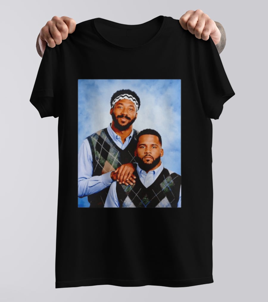 Myles Garrett Aaron Donald Los Angeles Rams Step Brothers T-Shirt