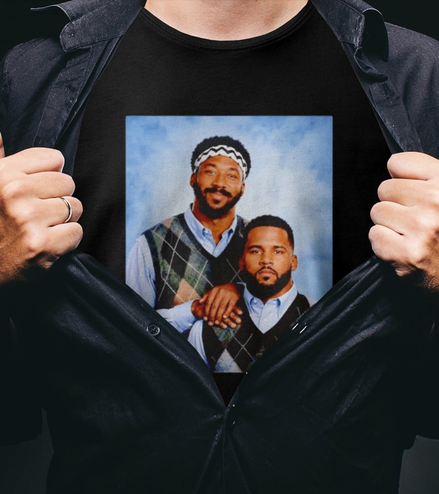Myles Garrett Aaron Donald Los Angeles Rams Step Brothers T-Shirt