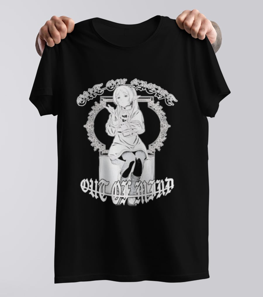 Frieren Out Of Sight Out Of Mind Anime Character Pose T-Shirt