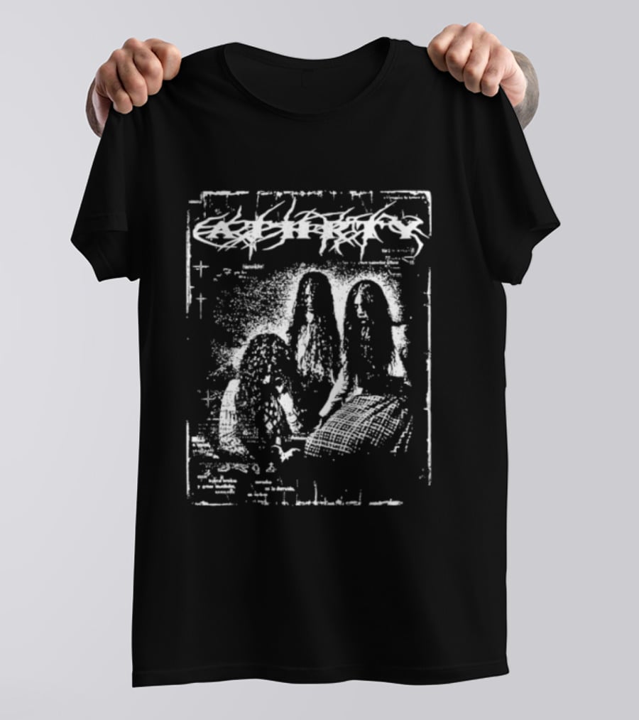Heresy Black Metal Band Dark Religious T-Shirt