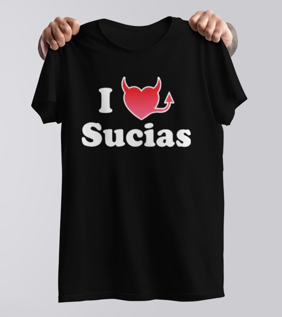 I Love Sucias Heart Devil Tail T-Shirt