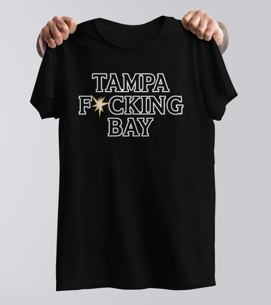 Tampa F*cking Bay Florida Bold Star T-Shirt