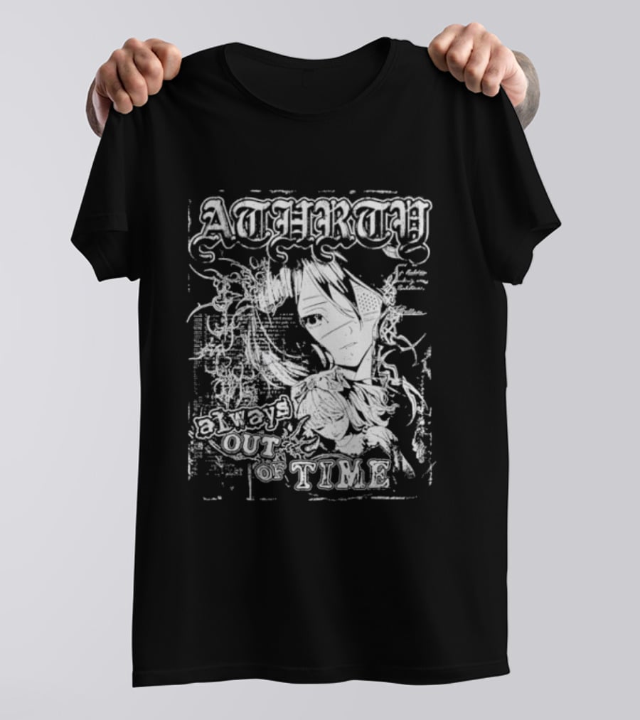 Atharty Always Out Of Time Anime Girl T-Shirt