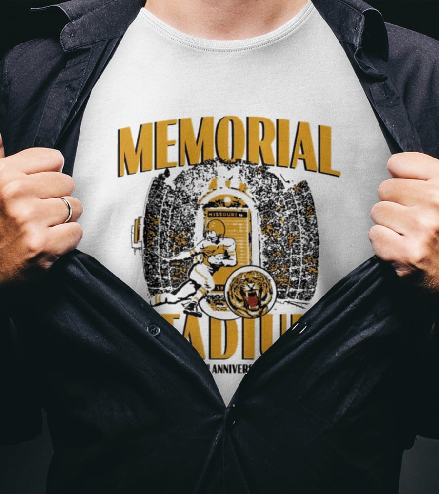Memorial Stadium Missouri Tigers Football 100th Anniversary 1916 2016 T-Shirt