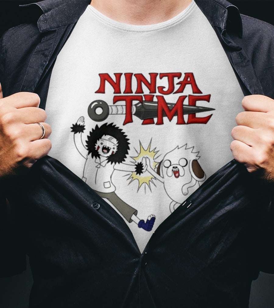 Ninja Time Kiba Inuzuka And Akamaru High Five Adventure T-Shirt