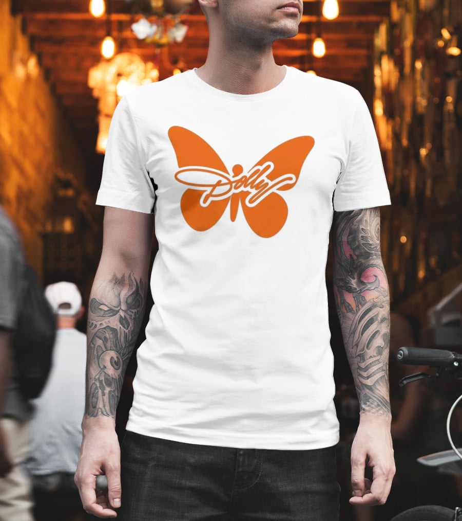 Dolly Parton Butterfly Orange Country Legend T-Shirt