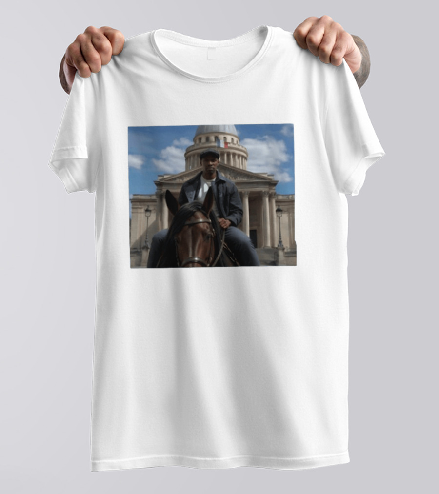 Dolly Parton Lupin Part 4 Assane Diop Horse Riding Pantheon Paris Netflix Series T-Shirt