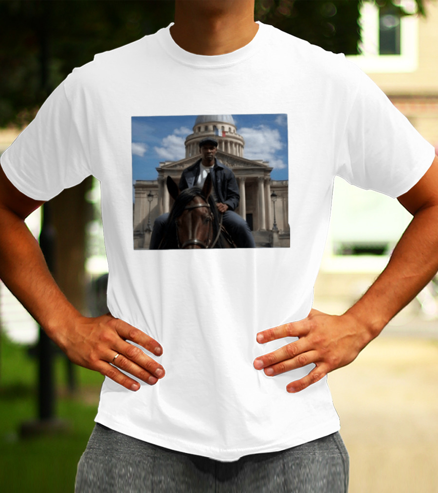 Dolly Parton Lupin Part 4 Assane Diop Horse Riding Pantheon Paris Netflix Series T-Shirt