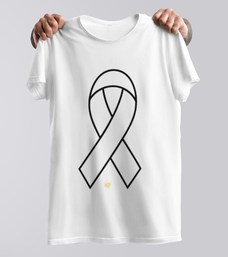 Red Sox Childhood Cancer Awareness Yellow Ribbon Baseball Collaboration T-Shirt