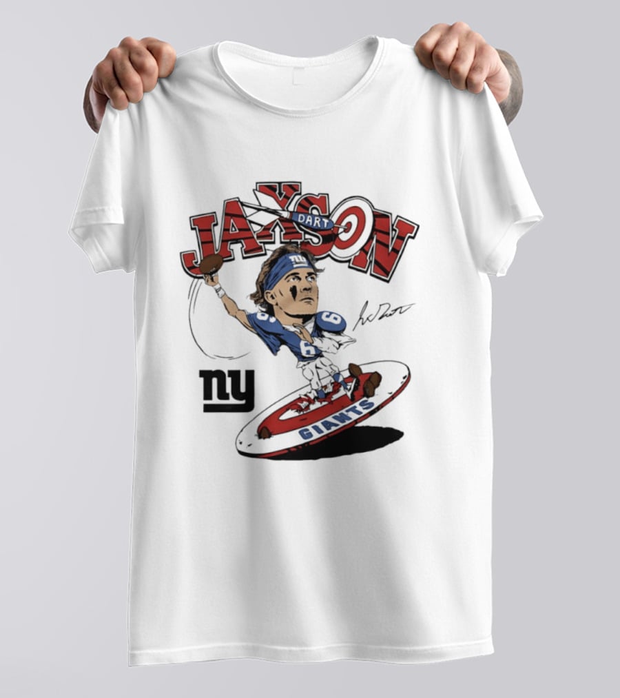 Jaxson New York Giants Football Caricature Ny Giants T-Shirt