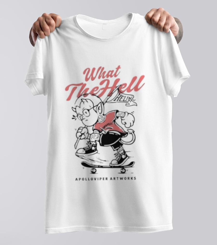 What The Hell Apolloviper Artworks Retro Cartoon T-Shirt
