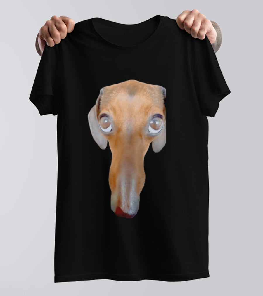Big Ol Weiner Dog Dachshund Puppy Face Funny Novelty T-Shirt