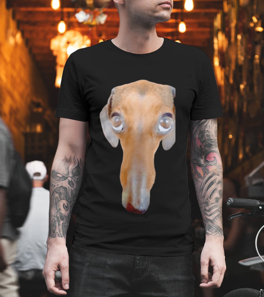 Big Ol Weiner Dog Dachshund Puppy Face Funny Novelty T-Shirt
