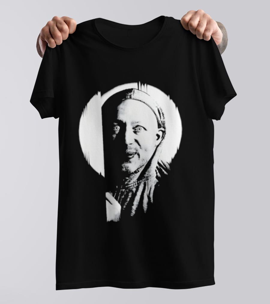 Brian Limond Curious Guy Face Sketch Circle T-Shirt