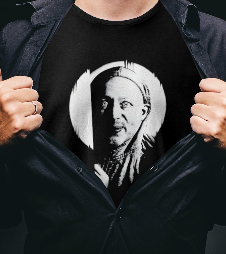 Brian Limond Curious Guy Face Sketch Circle T-Shirt