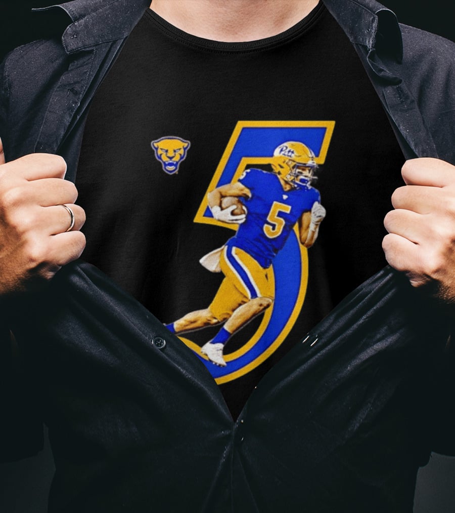 Pitt Panthers Corey Dailey 5 Football Jersey Number T-Shirt