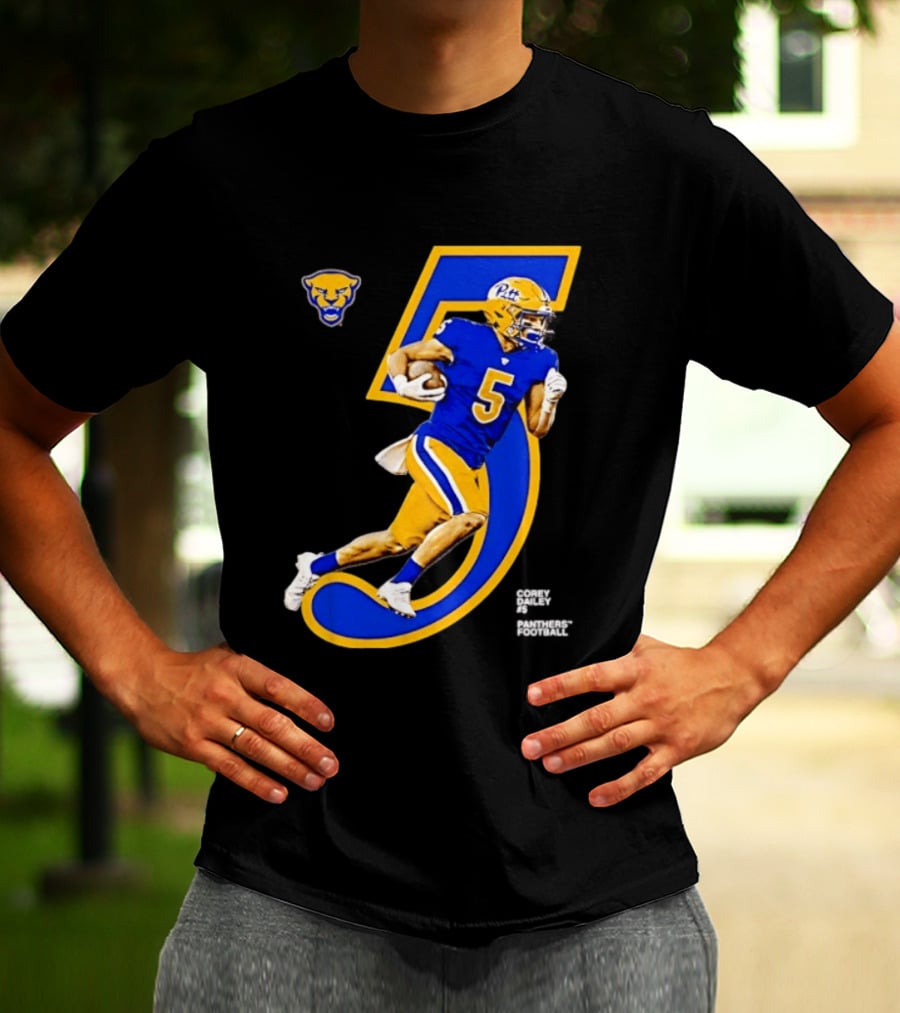 Pitt Panthers Corey Dailey 5 Football Jersey Number T-Shirt