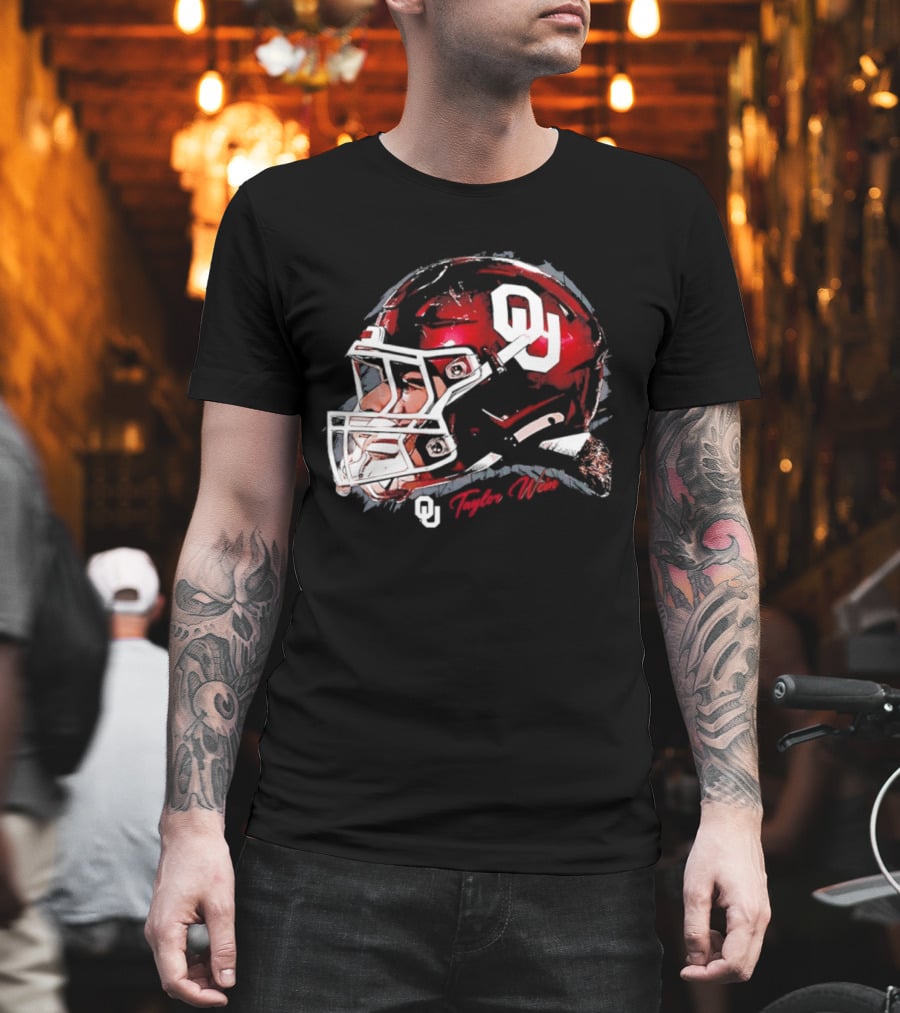 Oklahoma Sooners Football OU Helmet Taylor Wein T-Shirt