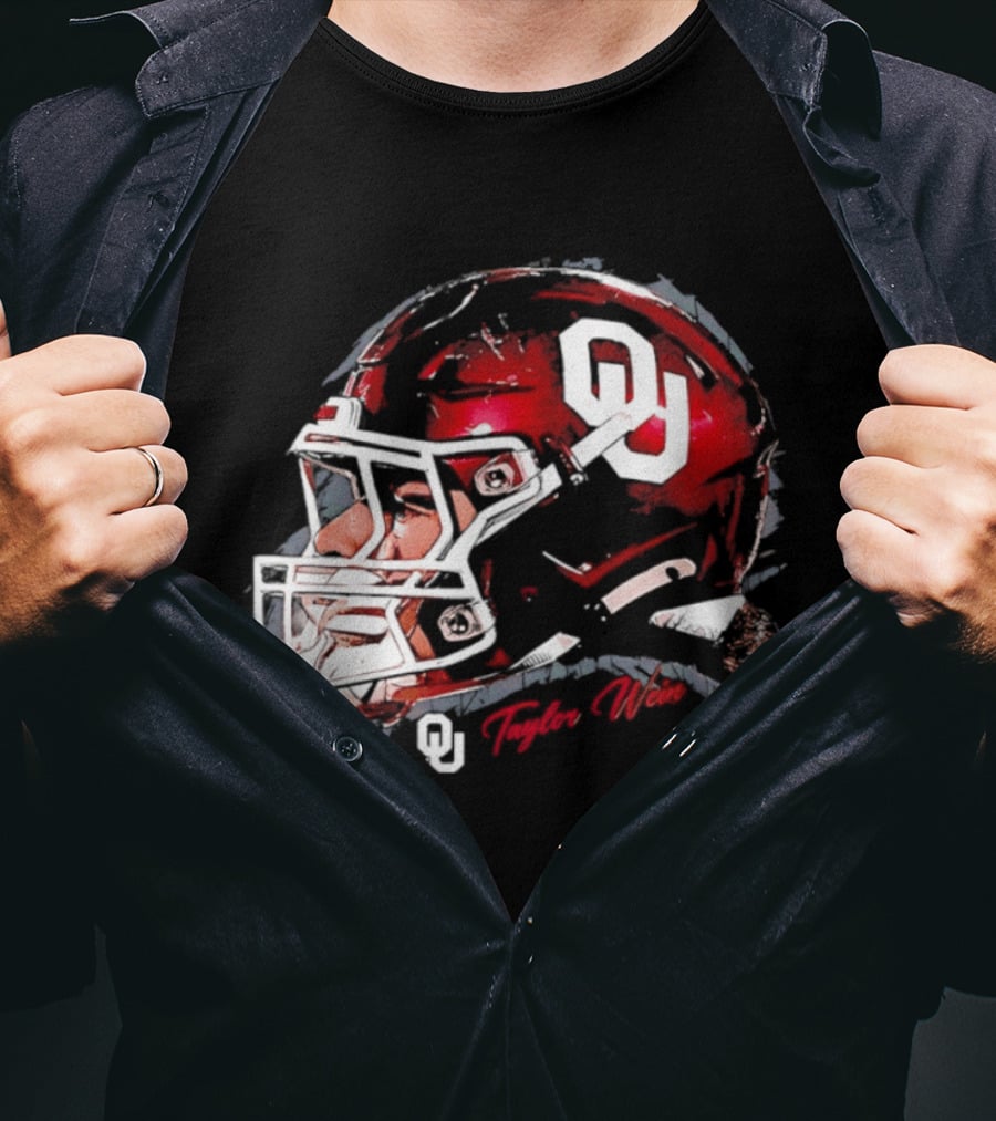 Oklahoma Sooners Football OU Helmet Taylor Wein T-Shirt