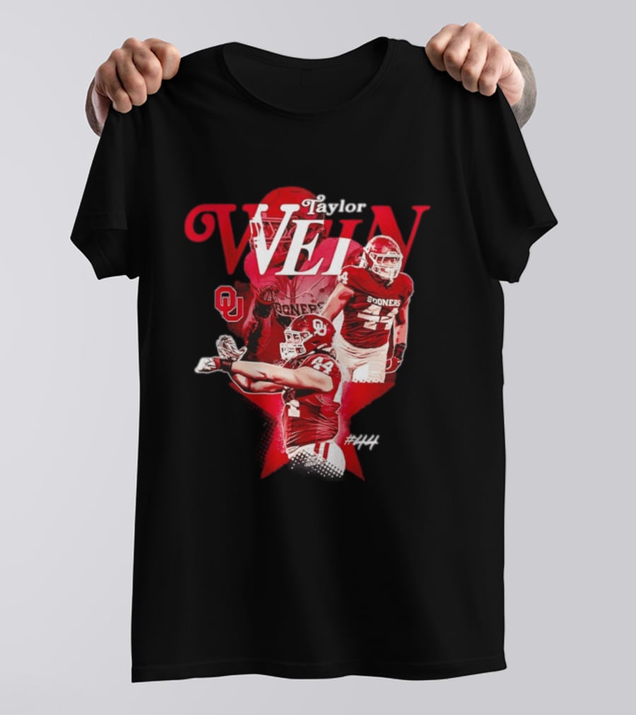 Taylor Wein Oklahoma Sooners Sooners Football OU 44 T-Shirt