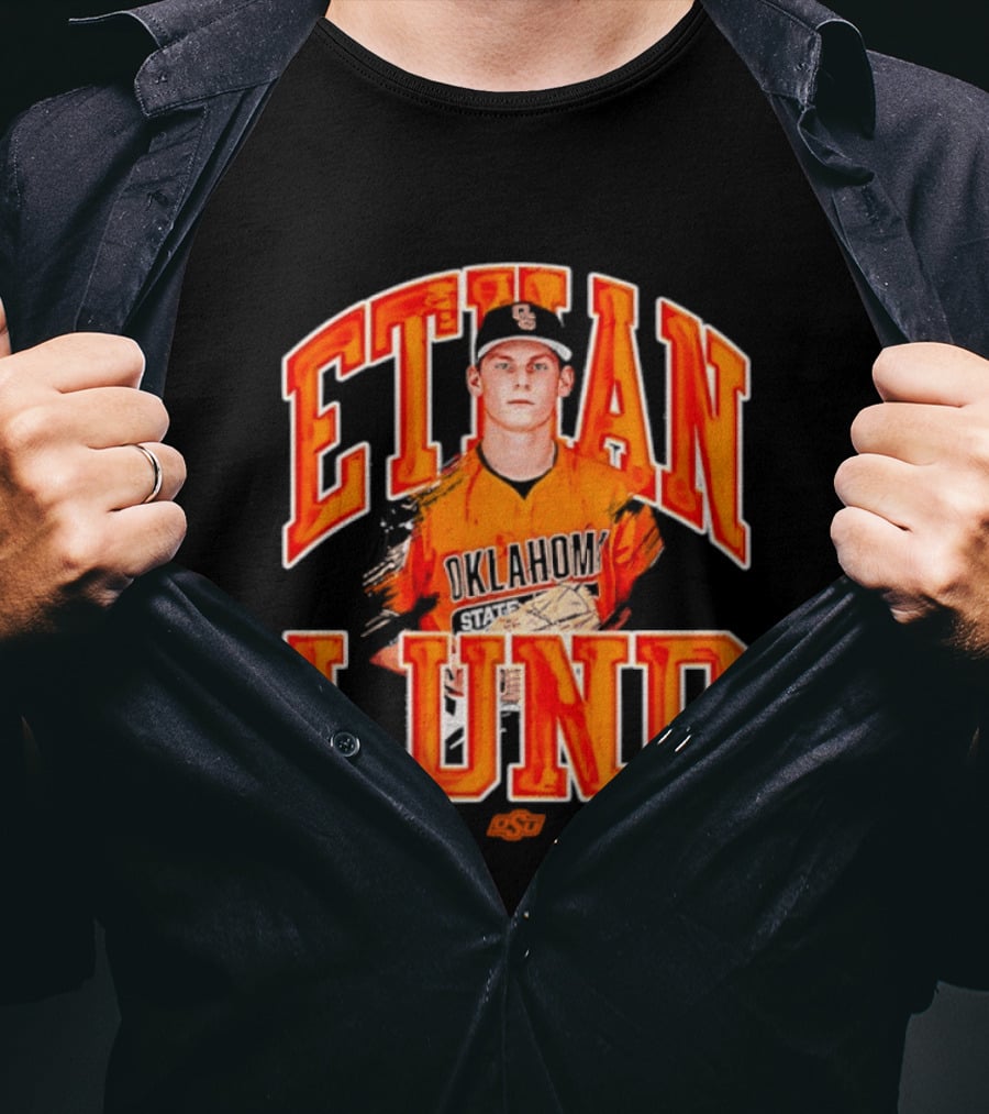 Ethan Lund Oklahoma State Cowboys Baseball T-Shirt