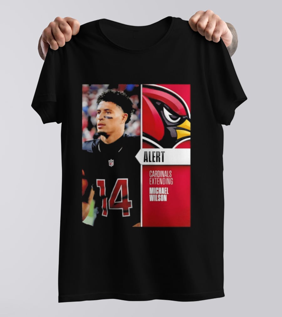 Alert Cardinals Extending Michael Wilson Arizona 14 T-Shirt
