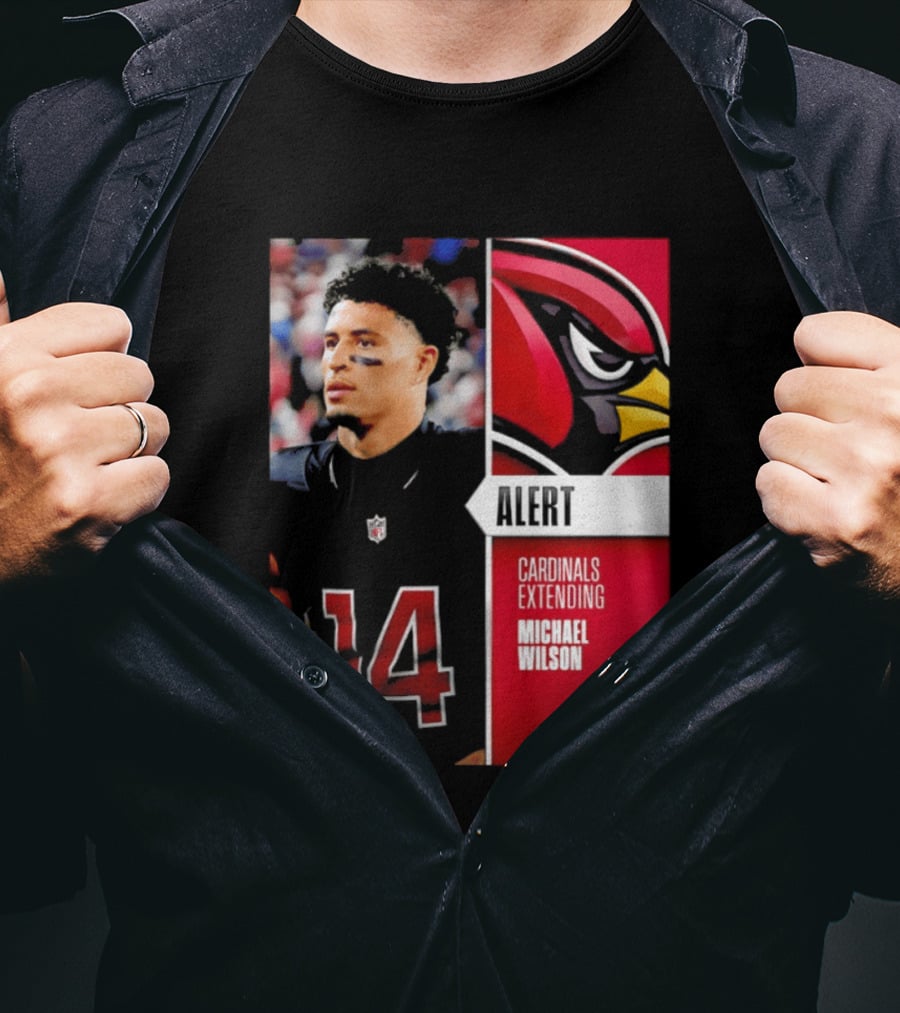 Alert Cardinals Extending Michael Wilson Arizona 14 T-Shirt