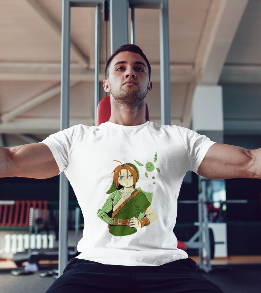 Edward Elric Crossover With Link Costume From Fullmetal Alchemist T-Shirt