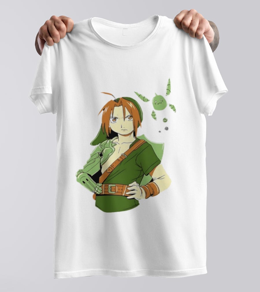 Edward Elric Crossover With Link Costume From Fullmetal Alchemist T-Shirt