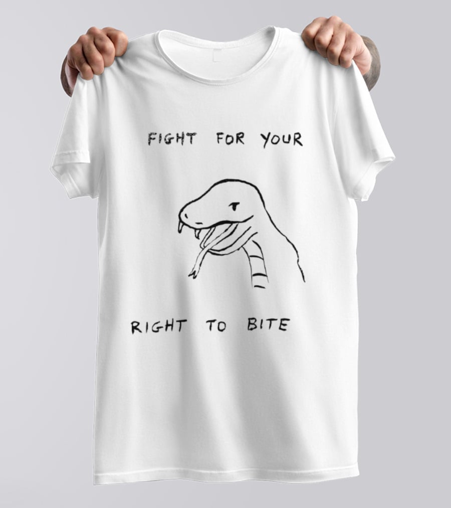 Fight For Your Right To Bite Snake Paint T-Shirt