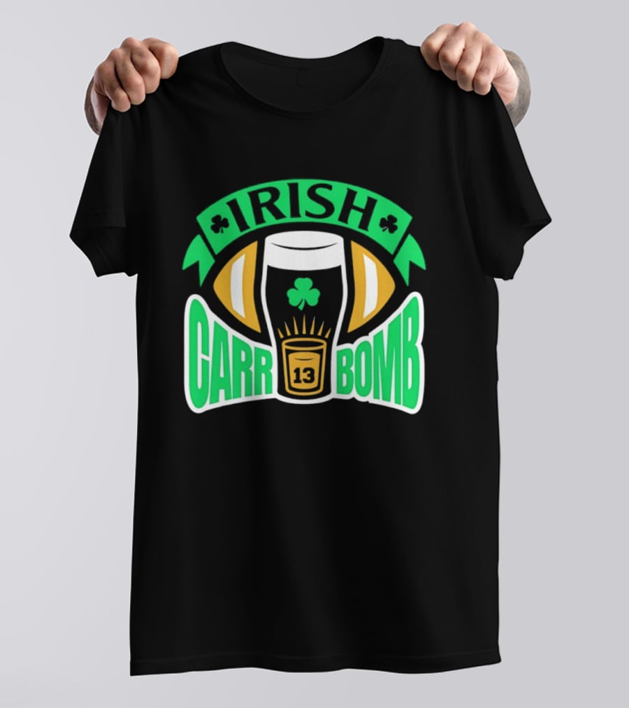 Notre Dame Fighting Irish Carr Bomb 13 Beer Pint T-Shirt