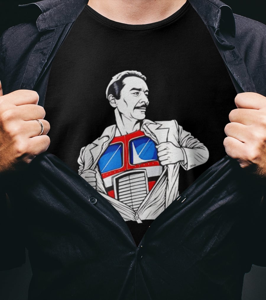 Peter Cullen Optimus Prime Clark Kent Superhero Transformation T-Shirt
