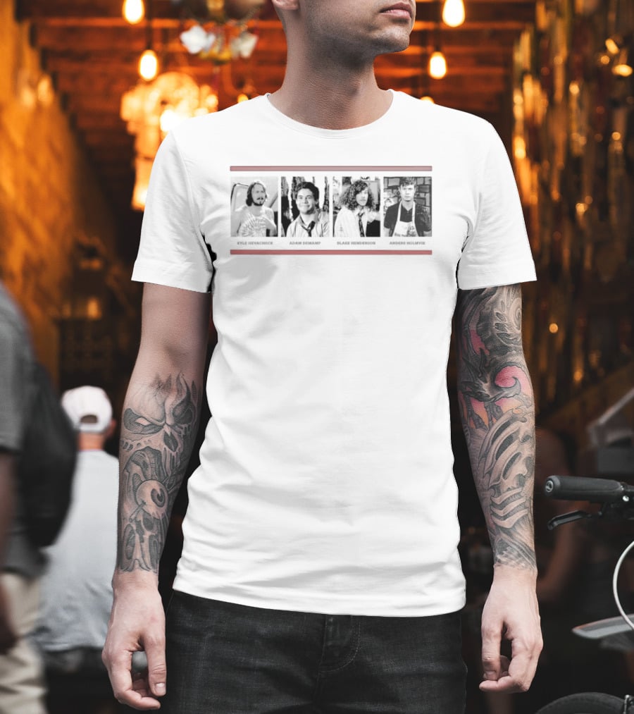 Kyle Hevacheck Adam Demamp Blake Henderson Anders Holmvik Workaholics Comedy Characters T-Shirt