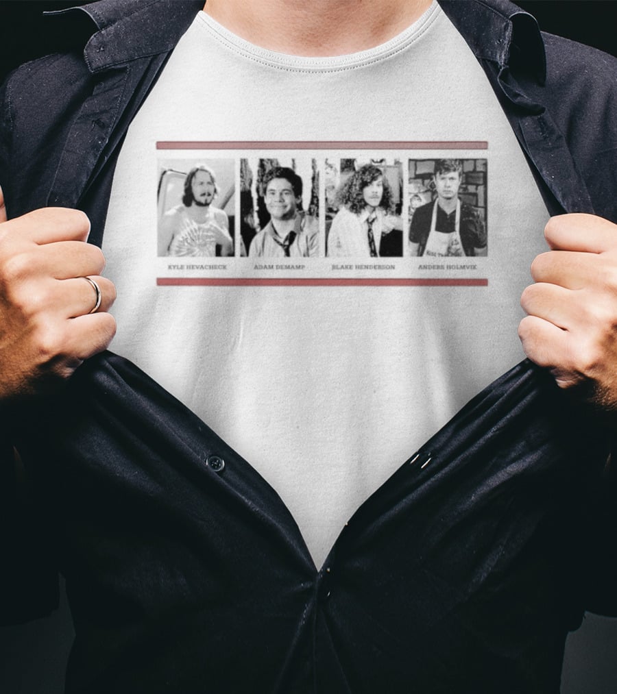 Kyle Hevacheck Adam Demamp Blake Henderson Anders Holmvik Workaholics Comedy Characters T-Shirt