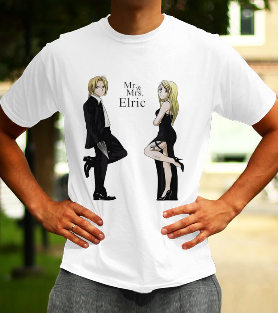 Edward Elric And Winry Rockbell Mr. And Mrs. Elric T-Shirt