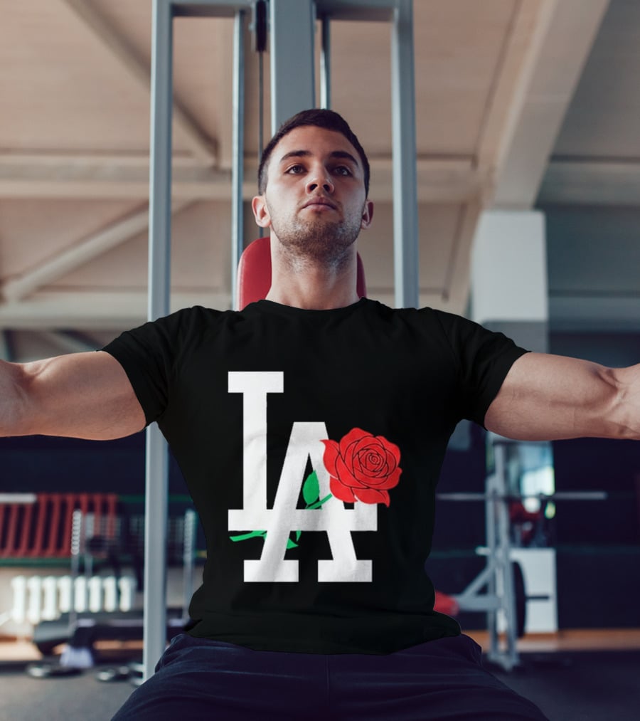2026 Dodgers Date Night LA Rose T-Shirt