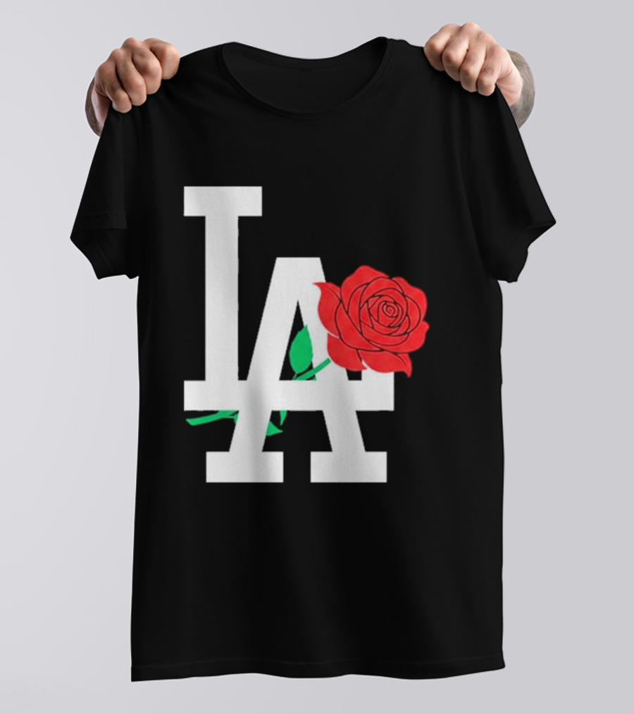 2026 Dodgers Date Night LA Rose T-Shirt
