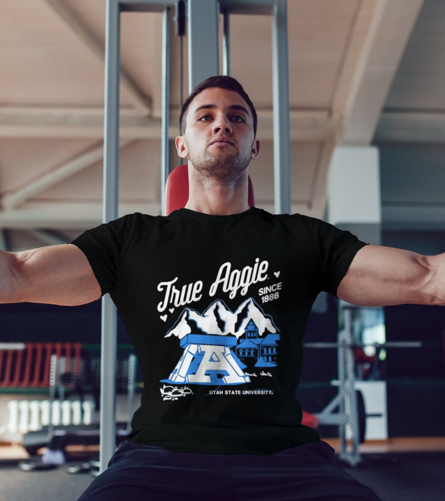 True Aggie 1888 Utah State University Heritage Iconography T-Shirt