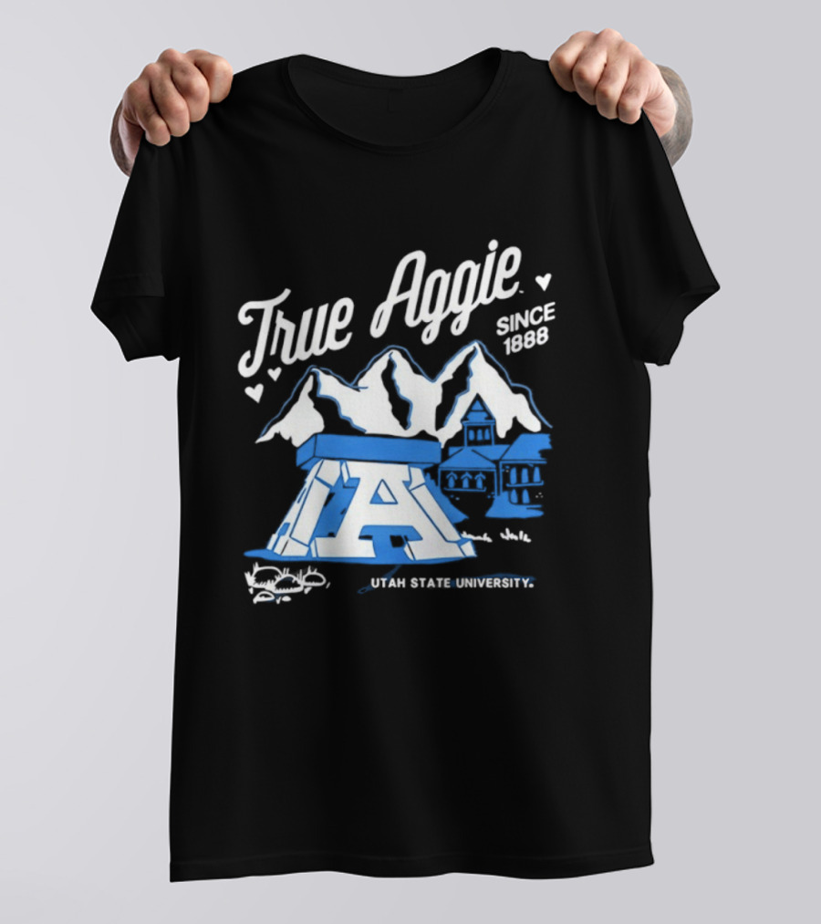 True Aggie 1888 Utah State University Heritage Iconography T-Shirt