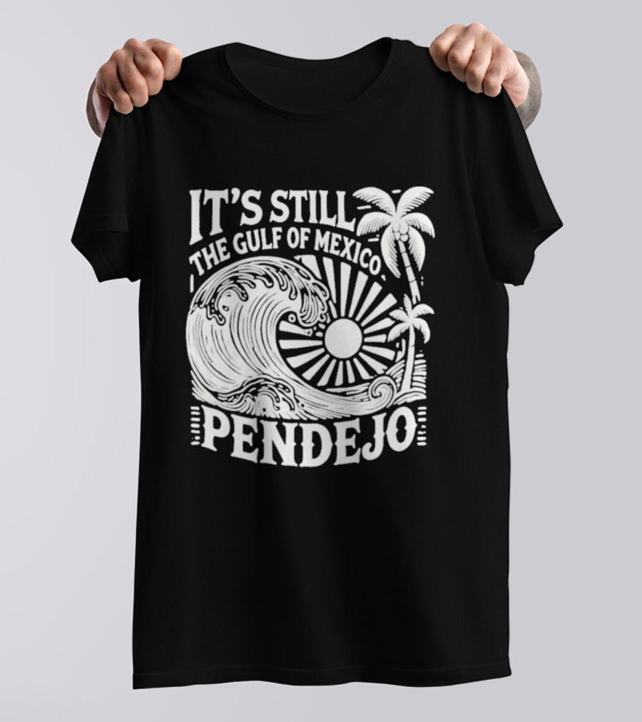 It's Still The Gulf Of Mexico Pendejo Wave Palm Sun T-Shirt