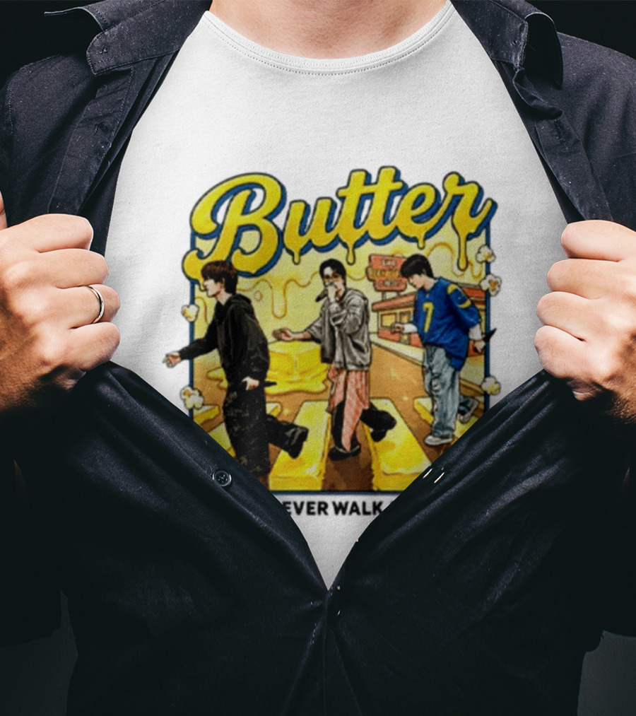 Butter BTS You Never Walk Alone Yellow Aesthetic Pop T-Shirt