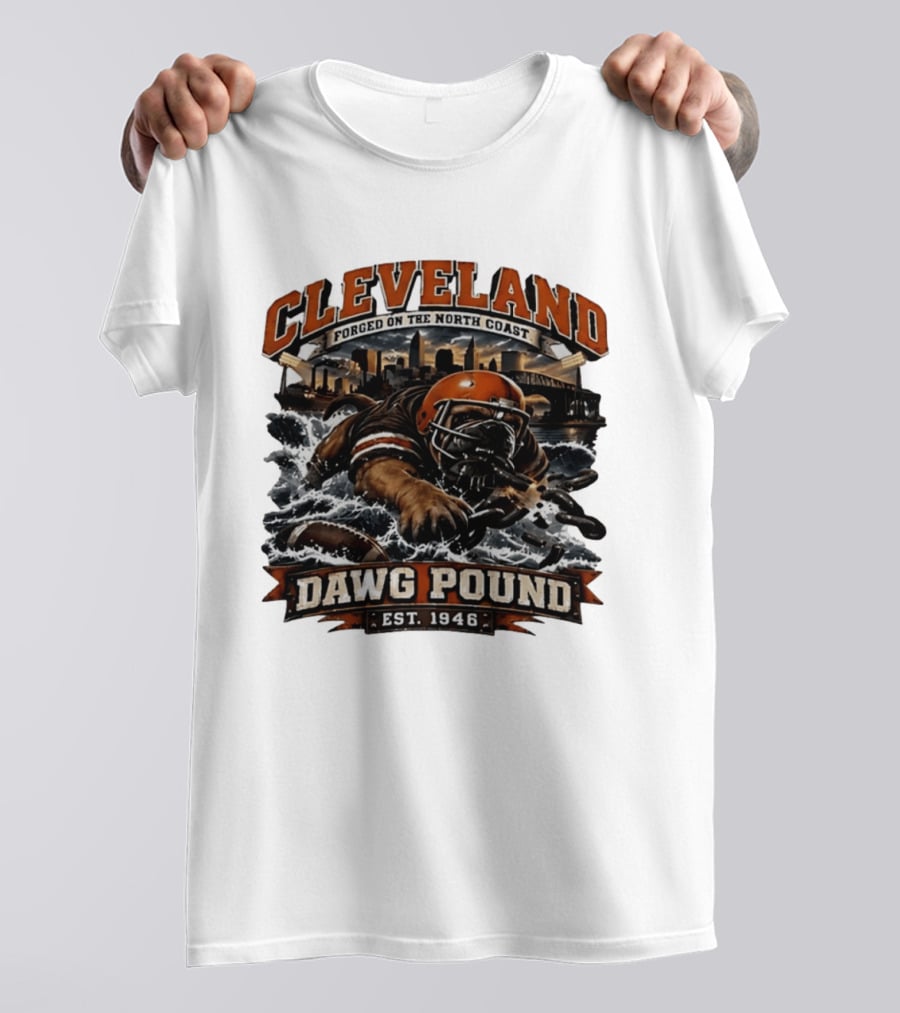 Cleveland Dawg Pound Forged On The North Coast Est 1946 T-Shirt