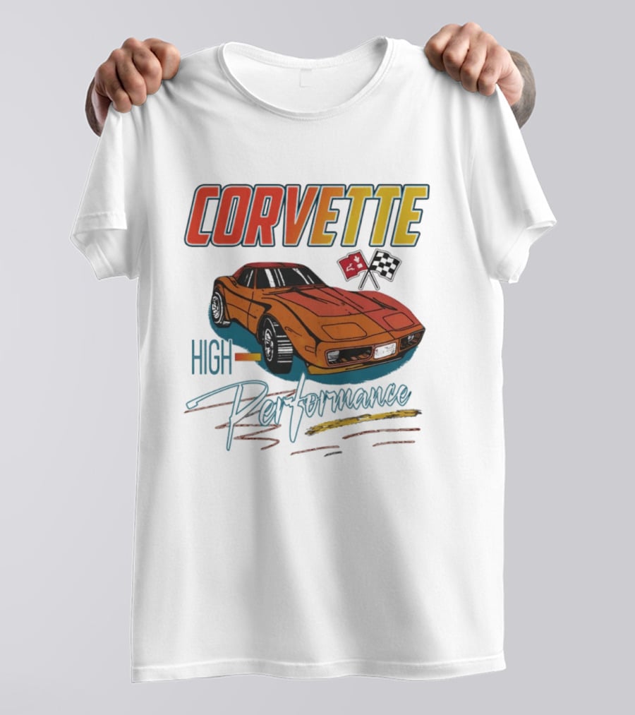 Corvette High Performance Racing Car T-Shirt