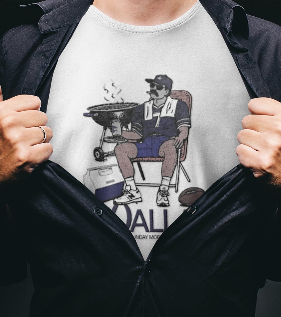 Dallas Sunday Morning Breakfast Club Tailgate Chair Grilling Football T-Shirt
