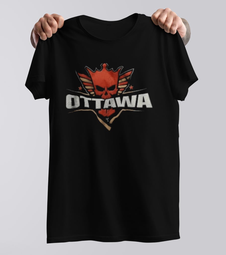 Ottawa Cody Rhodes American Nightmare Winged Crown Skull T-Shirt