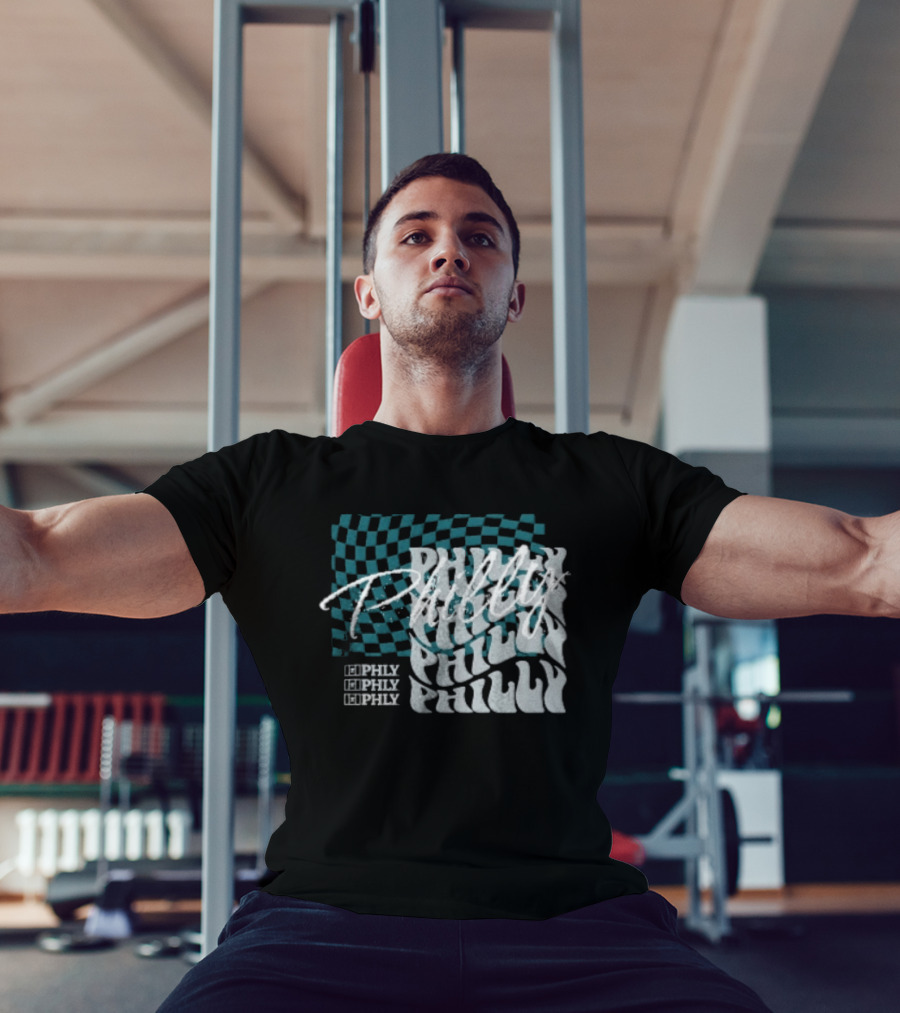 Philly Checkered Repeat Philadelphia Eagles Philly Philly T-Shirt