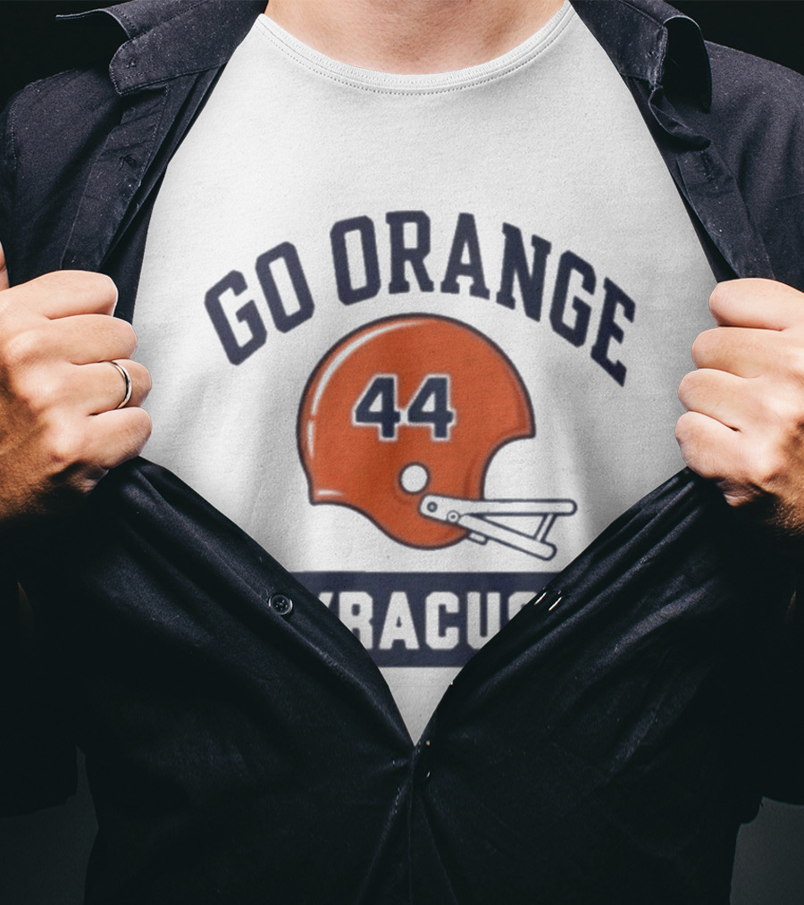 Go Orange 44 Syracuse Helmets Football T-Shirt
